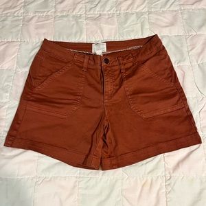 Caslon Brown Denim Jean Short Size 4 #2303